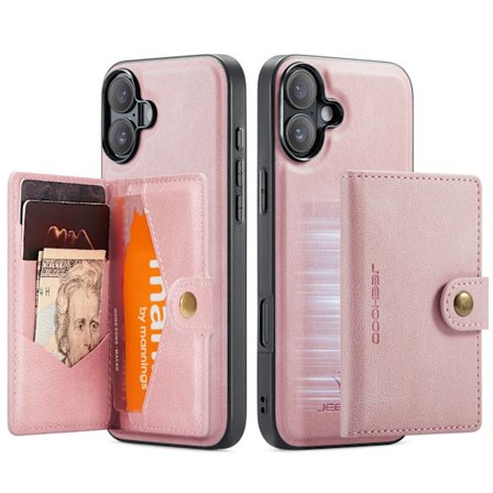 iPhone 17 Magnetiskt Plånboksskal 4 Kort + Sedlar