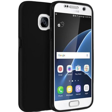 Suojakuori - Galaxy S7 - Silikoni ja polykarbonaatti - Ultrahohka - Musta - Unisex