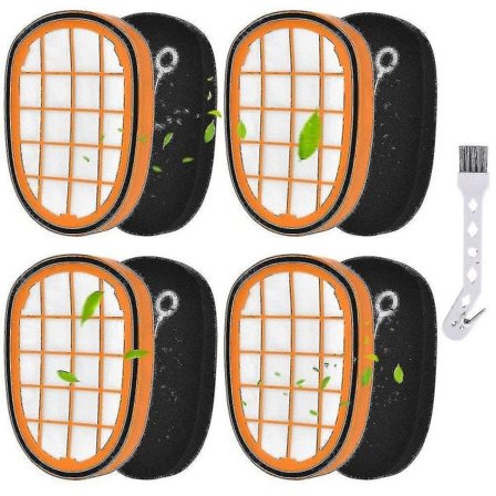 4-pakning med filtre til Philips Speedpro Max Aqua håndholdt Fc6812 Fc6813