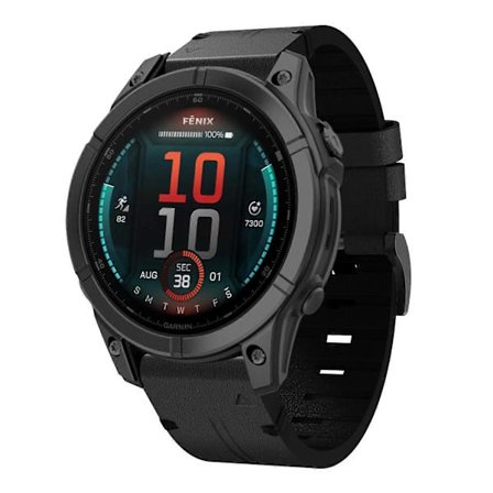 Bästsäljande Läderarmband Kompatibelt med Garmin Fenix 8 MIP 47mm