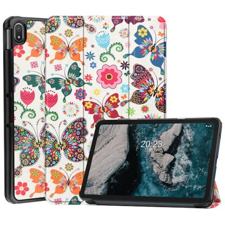 Slim Fit Cover Fodral Till Nokia T20 - Butterflies