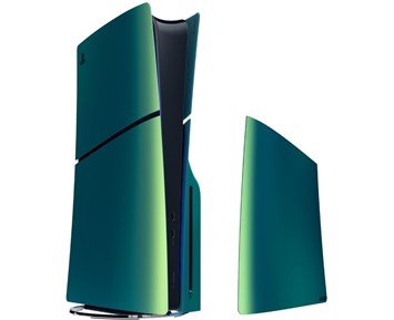 Sony-PS5 D-Chassis Cover Teal - B-vare-Stilig konsolldeksel til PS5 Slim-Gaming-Gaming