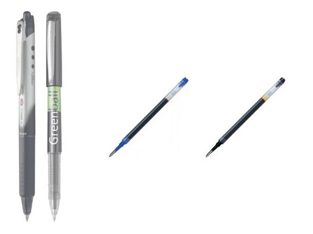 Pilot Refill Greenball/V-Ball RT 07svart - Lyreco - Kontorsmaterial - Pennor - Pennpatroner