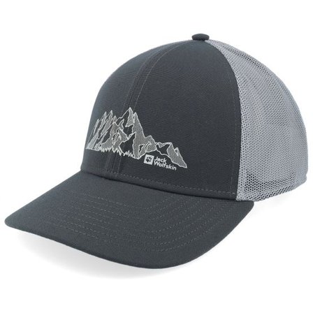 Jack Wolfskin - Grå trucker Keps - Brand Cap Mountain Phantom Trucker @ Hatstore
