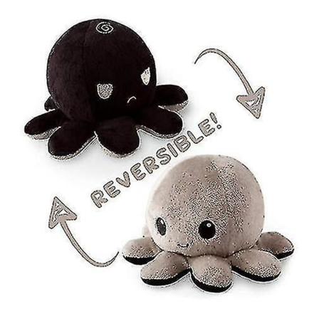 The Reversible Octopus Plushie (svart Grå)