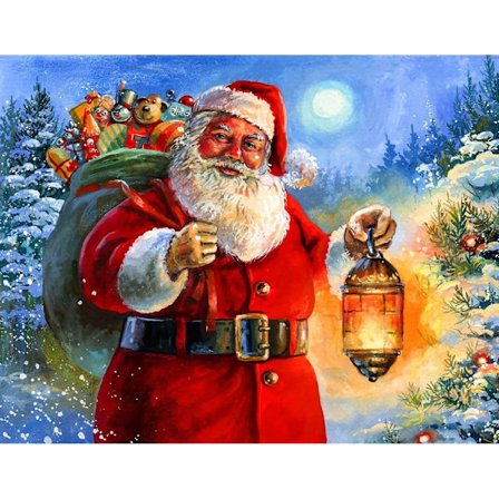 5D Full Drill Jul Diamantmålning Korsstygn Juldekor