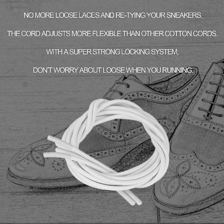 Unisex Voksne Børn Elastiske Snørebånd Låst Spænde