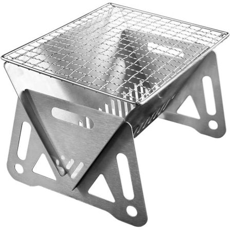 Grill, Kolgrill Avtagbar Mini Bordsskiva BBQ Grill för utomhusgrillar Camping picknick