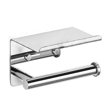 Toalettrullholdere - Papirholder - Toalettrullholder - Baderomstilbehør - Sølv - 14*10*9.5cm - Rustfritt stål - Toalettpapirholder