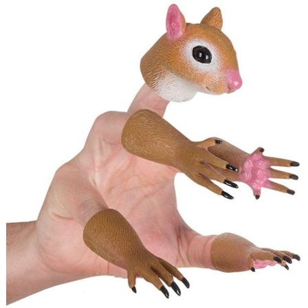 Ekorre finger hand puppet nyhet leksak finger docka rekvisita djur finger puppet