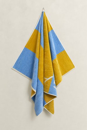 GANT Wohnaccessoires Strandtuch mit Blockstreifen (100x180) Gelb