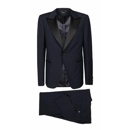 Z Zegna 282Kgq324821Blu Suit Blå, Herre Jakkesæt