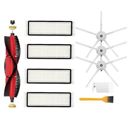 Hepa Filter Huvudsidoborste Moppduk för Xiaomi Roborock E5 S5