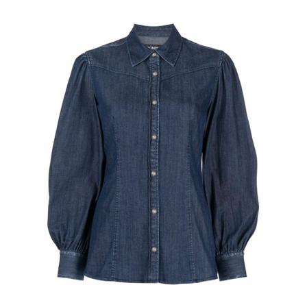 Dondup Shirt Blå, Dame Skjorter