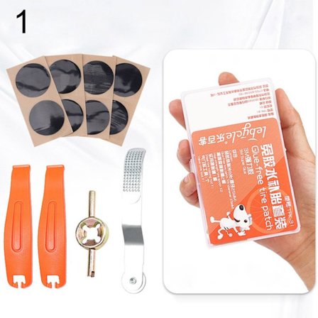 1Pyöräpyörän renkaiden korjaussarjan sisärenkaan paikkaus 1 1