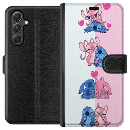 Kompatibel Tegnebogsetui til Samsung Galaxy A25 Lilo & Stitch