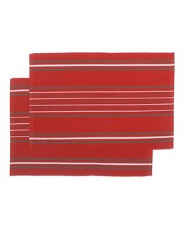 Dækkeservietter Linda 2-pak Mørk rød