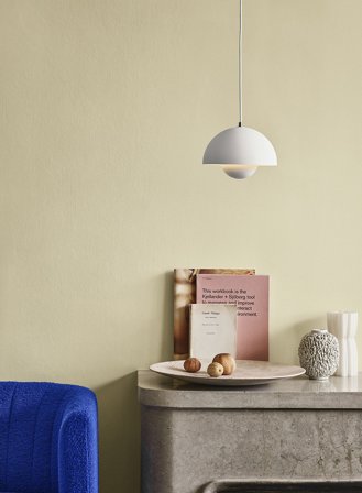 Flowerpot VP1 taklampe Ø23 - matt lys grå