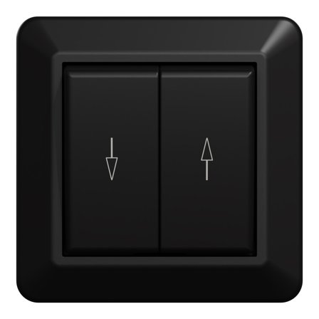 Elko EKO40006 RS Markisebryter 2-pol, innfelt, svart, Strømbrytere & vegguttak