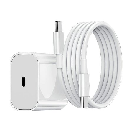 iPhone Laddare 20W Snabbladdningskabel, Laddare med USB-C till Lightning-kabel, Kompatibel med iPhone 14/13/12/11 Pro Max