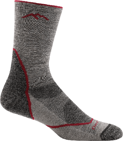Darn Tough Men's Light Hiker Micro Crew Light Cushion Men hiking socks Grey L