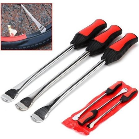 (Poleret krom finish) Dækskifter - Ikke-specifik - Model 501345 - Forstærket stål - 3 stk. - Poleret krom finish