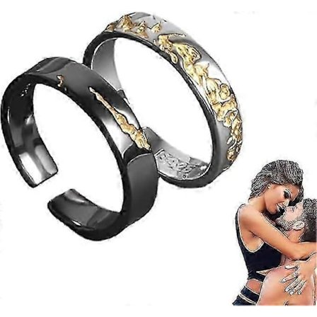 Prostataterapi Lavaring, 2 st Prostataterapiring för män, Kopparsmycke Present till män, Återfå självförtroende och passion