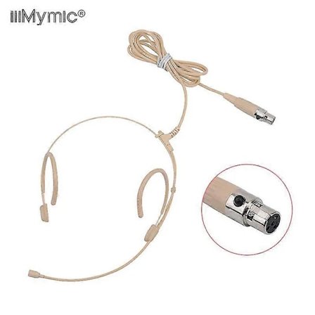 Päivitetty versio elektreettikondensaattori headset-mikrofoni kaksoiskorvan ripustettava 4-nastainen XLR Ta4f Shure Body Pack -paksu kaapeli{jkw}