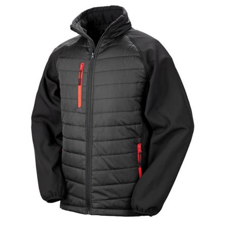 Result Unisex Vuxen Kompass Softshell Väst 3XL Svart/Röd Black/Red 3XL