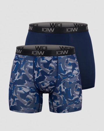 ICANIWILL - Sport Boxer 2-pack Navy/grey - Herren - ICIW