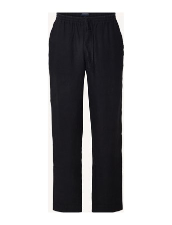 Casual Linen Pants Black Lexington Clothing