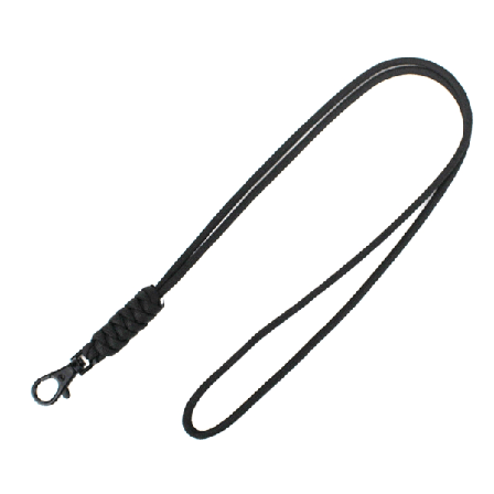 Kraftige Paracord Lanyard Nøkkelringer, Halskjede Nøkkelring Fløyter Håndleddsrem Parachute Tau, Flettet Sterk Lanyard Svart