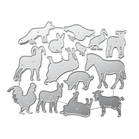 Dyr Metal Skæreforme Stencil Scrapbooking Album Papir Kort Skabelon Form