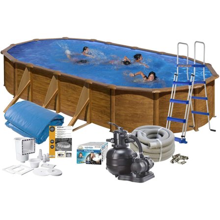 Swim & Fun 2713 Bassengpakke 6,1 x 3,75 x 1,2 m, 20 893 l, Basseng & utebad