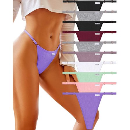 10-pack Justerbara Trosor för Kvinnor, Sexigt Underklädesset