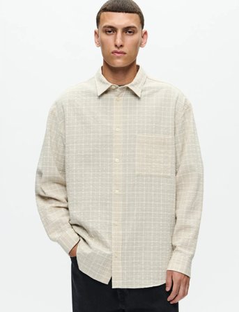 WOOD WOOD Wwcarter Shirt 25309 - Beige - S