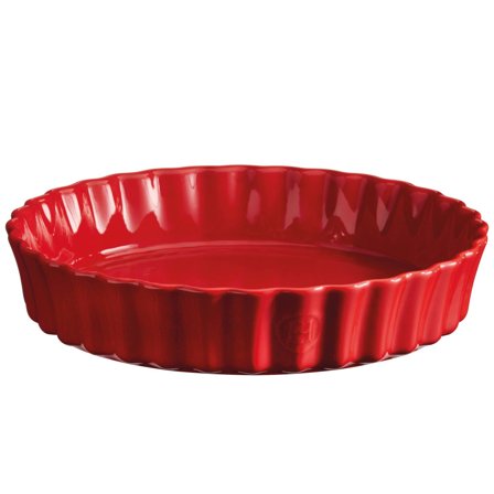 Emile henry Pajform 24 cm, röd | Bakning > Pajformar > Pajform | Bagaren och Kocken
