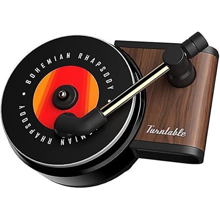 Bil Luftfrisker, Bil Duftspreder Med Ventilationsclips I Retro Stil Pladespiller Design, Bil Luftfrisker Renseren Med DIY Mulig Tabl