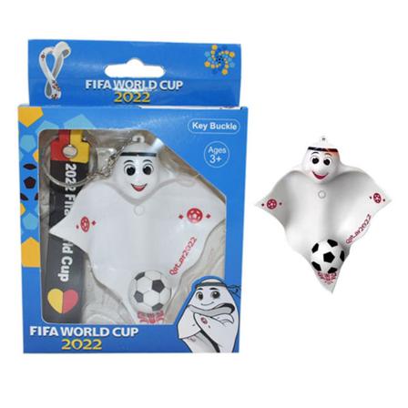 2022 Qatar Fodboldkamp Maskot Nøglering Fodboldfigur Nøglering Fodboldgaver til Fodboldtemafestartikler