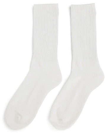 Amundsen Oslo Crew Socks White/White