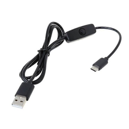 USB-kabel med strömbrytare PÅ/AV Kabel USB till Typ-C Kabel för USB-lampa Fläkt