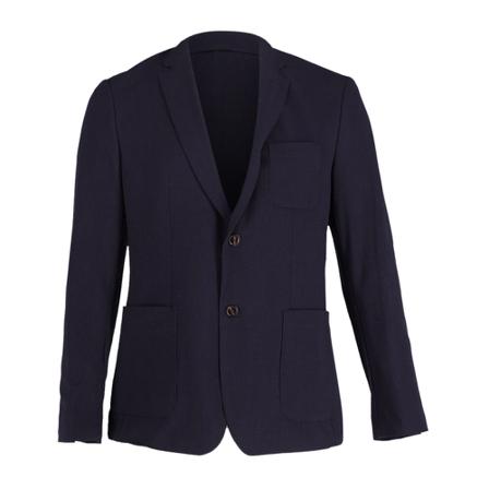Michael Kors Pre-owned Michael Kors Single Breasted Blazer in Navy Blue Polyester blå, Herr Vintage Jackor, Herr, Storlek: M