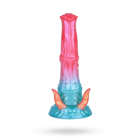 Alien Beast Cyan Rainbow Dildo 23,5 cm - Vuxen.dk: For hende