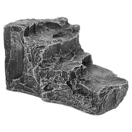 Reptil solbadsplattform Akvarium fisk tank prydnad Reptil klättring ramp dekorationer(15.50X11.00X8.00CM,Som visas)