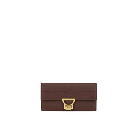 Coccinelle, Arlettis wallet Brązowy, Kobieta, Rozmiar: ONE Size