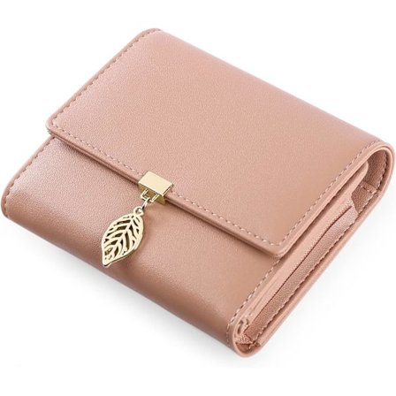 Lyserød - PU-læder Delikat Blad Vedhæng Dame Pung,