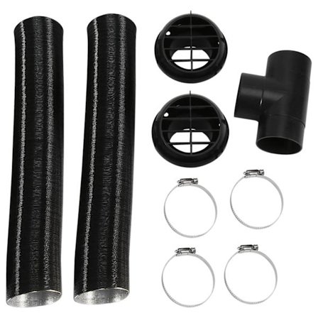 60mm Bil Autovarmer Rørkanal T-stykke Varmt Luft Udløb Ventilations Slange Klips Sæt Til Parkering Varmer Webasto Eberspacher