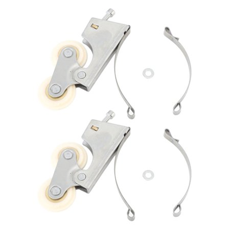 2 ST Rostfritt Stål Skjutdörr Rullhjul Vattentät Kopparkärna för Garderob Skåp Möbler