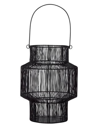 house doctor | Lanterne, Hdalive, Sort | 27X27X37CM