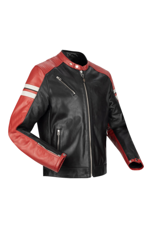 Giacca Moto Segura Romeo Nero/Rosso L